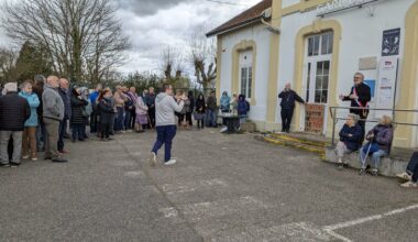 manifestation ligne Moulins - Paray le Monial