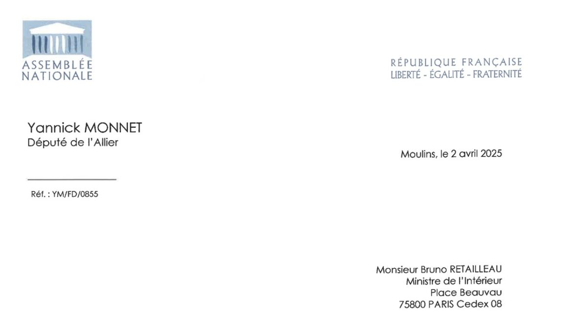 courrier à Bruno RETAILLEAU