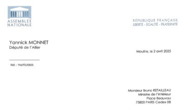courrier à Bruno RETAILLEAU
