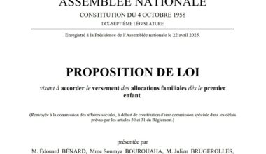 PPL allocations familiales dès le premier enfant
