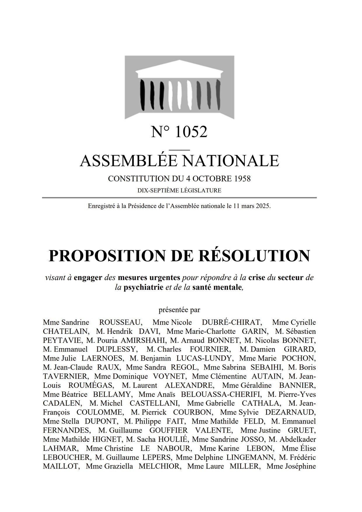 PPR Santé mentale