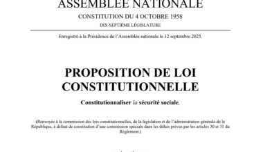 Constitionnalisation de la Sécurité Sociale