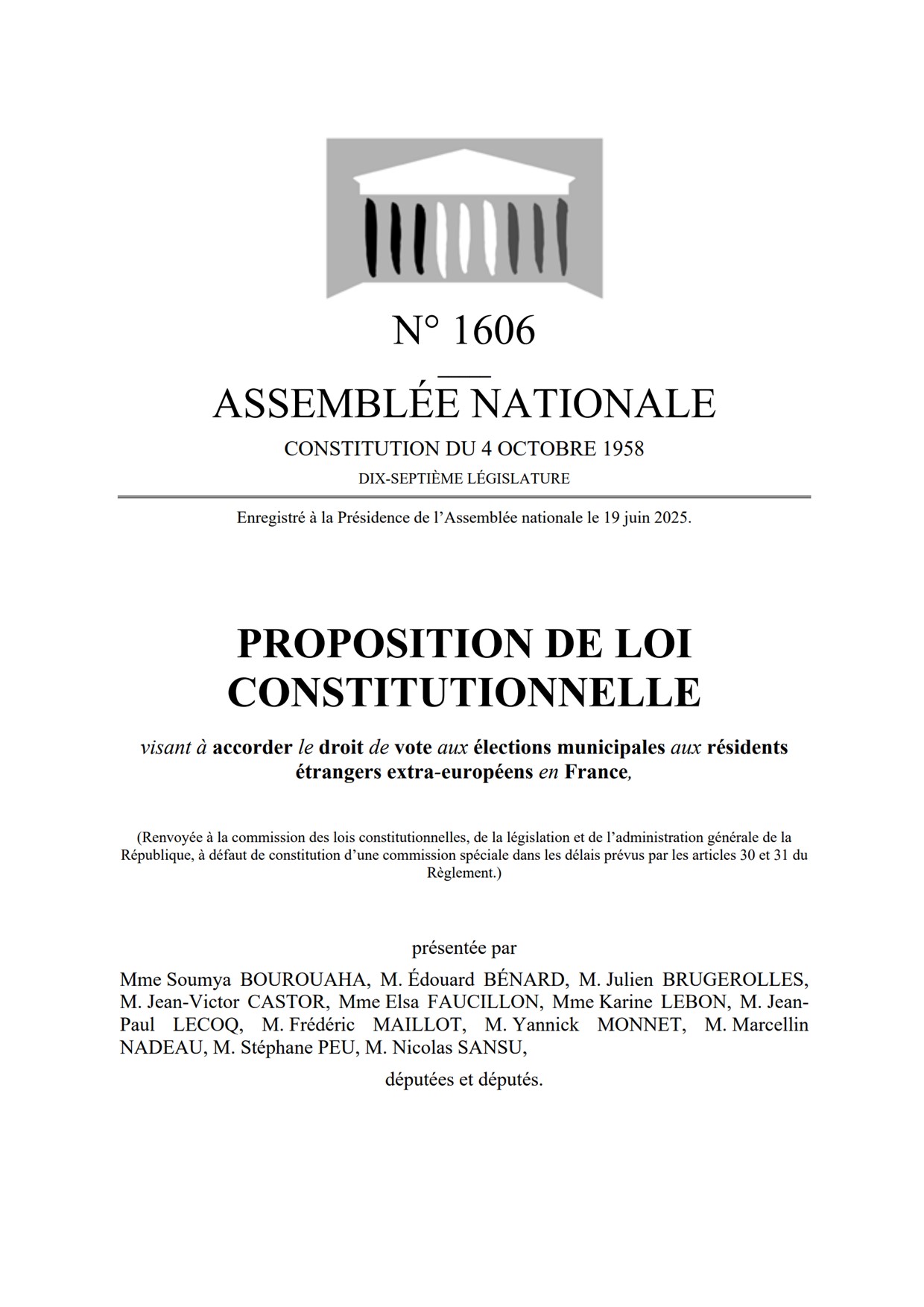 Droit de vote des étrangers aux élections municipales