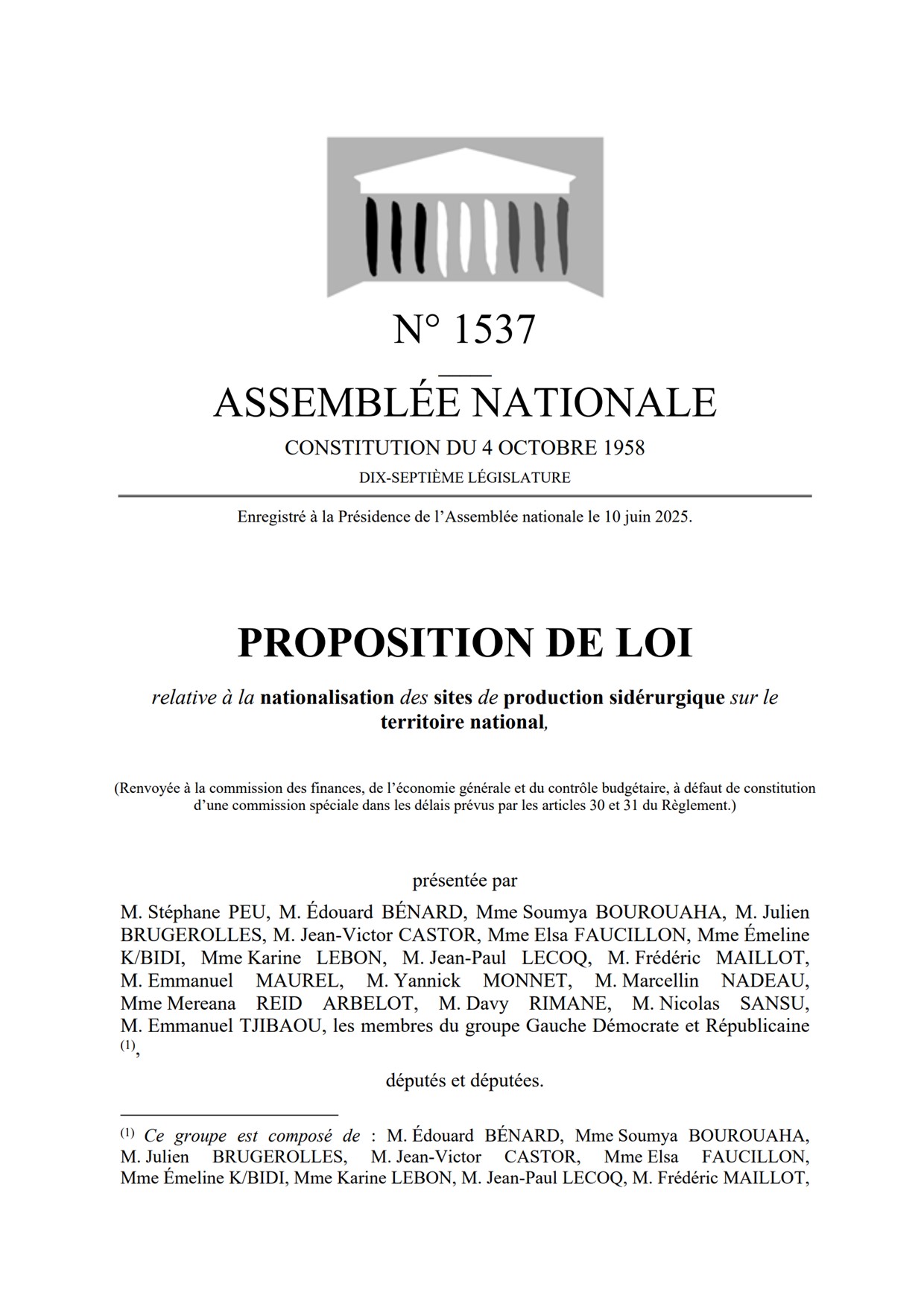 Nationaliser les sites de production sidérurgique