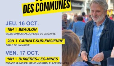 Réunions à Beaulon - Garnat sur Engièvre - Buxières les Mines et Saint-Hilaire