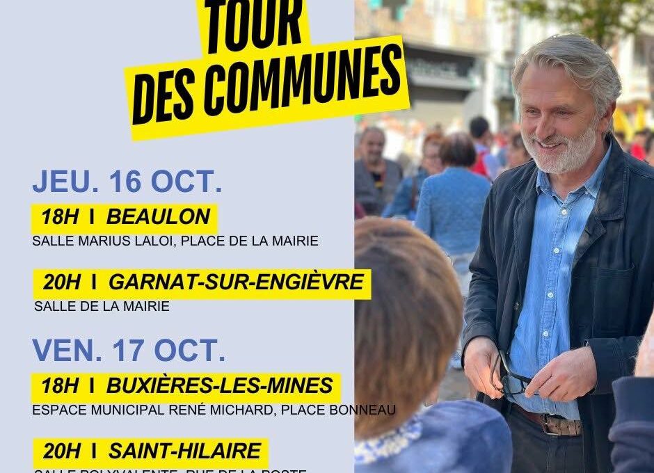 Réunions à Beaulon - Garnat sur Engièvre - Buxières les Mines et Saint-Hilaire