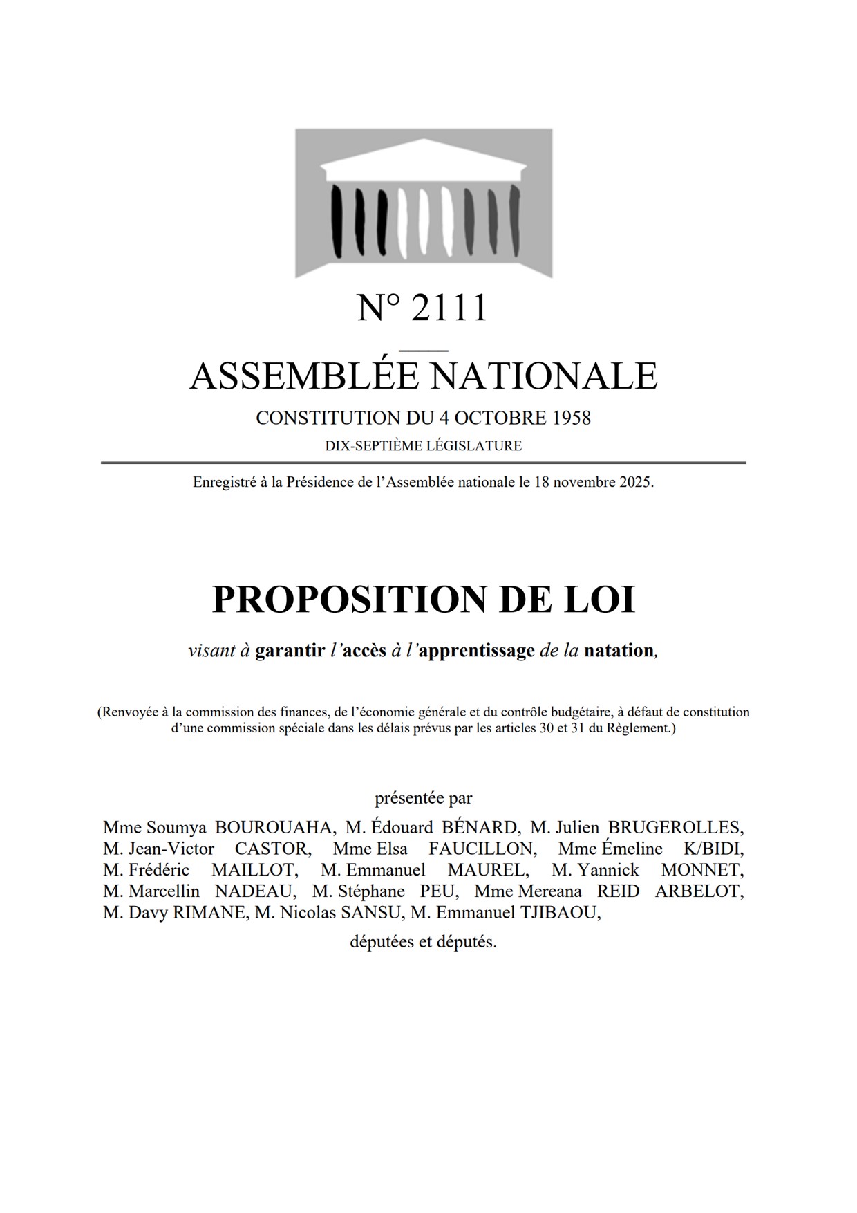 Garantir l'apprentissage de la natation