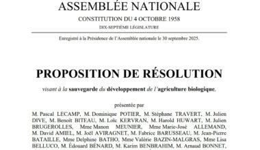 Résolution Agriculture Biologique