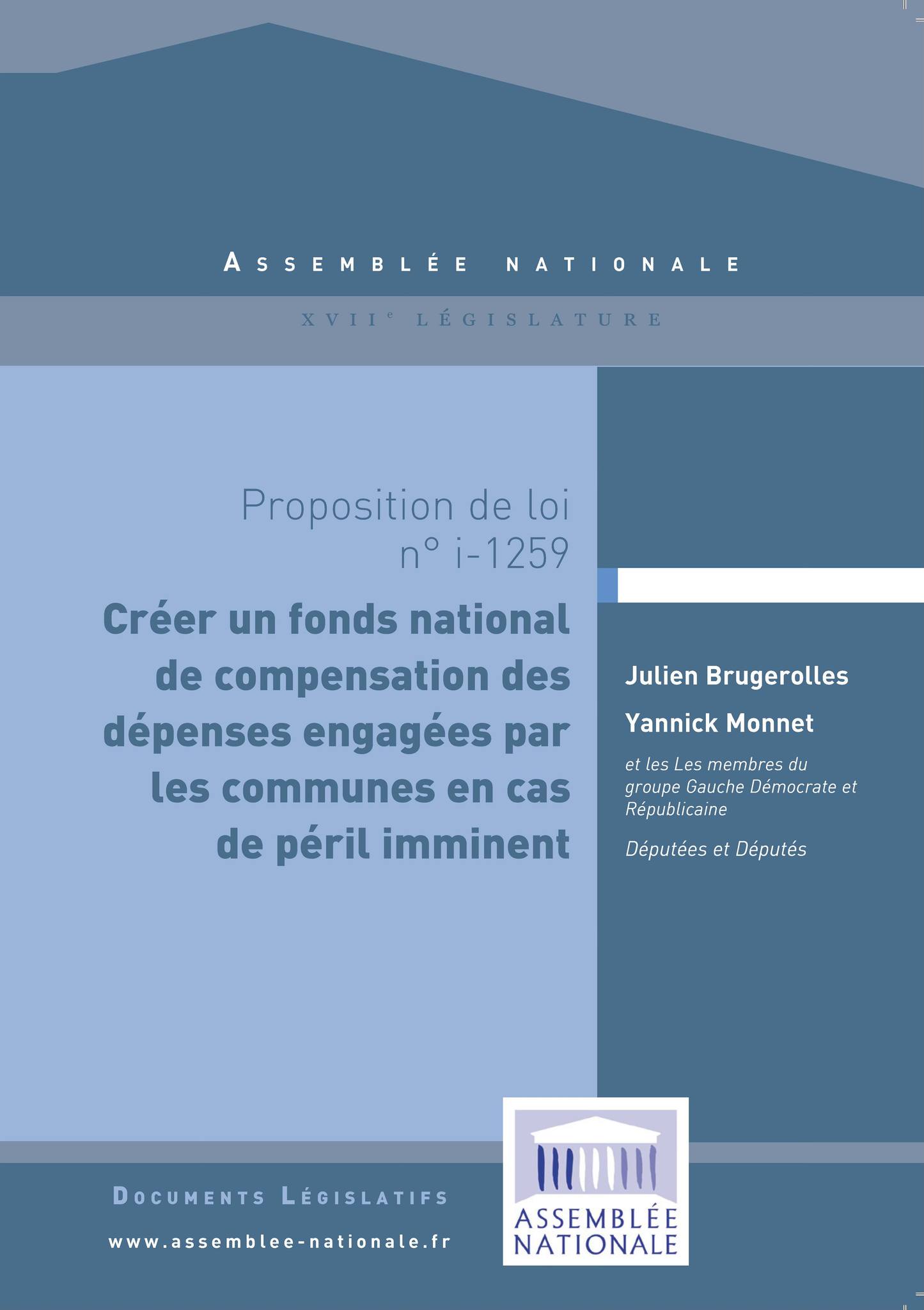Fonds National de compensation pour les communes en cas de péril imminent