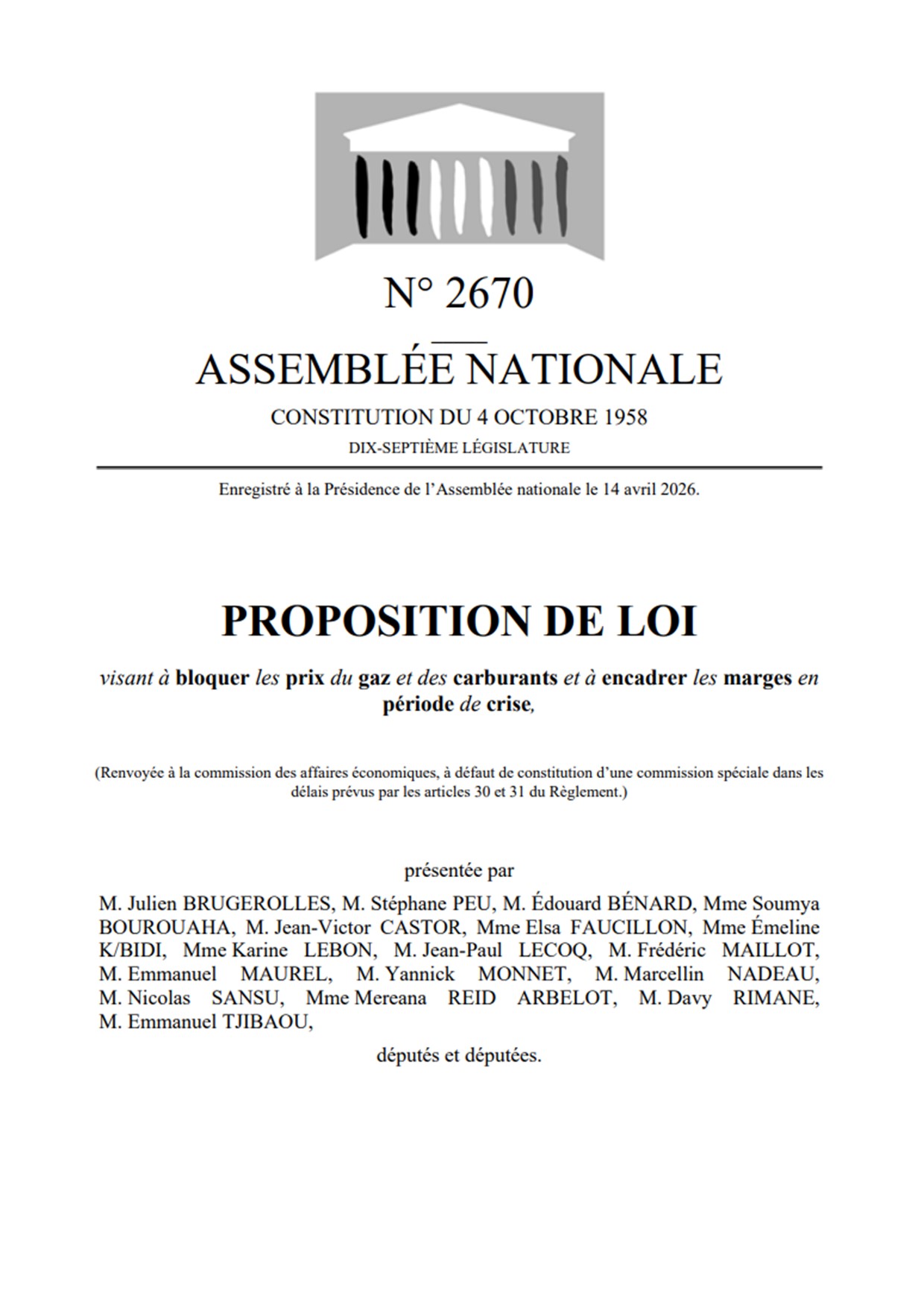Bloquer les prix du gaz et des carburants Bloquer les prix du gaz et des carburants