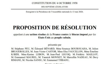 Contre le blocus de Cuba