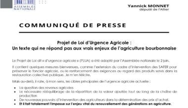 Projet de Loi d'Urgence Agricole